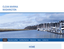 Tablet Screenshot of cleanmarinawashington.org